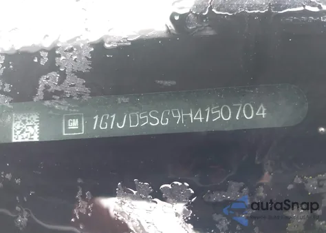 2017 Chevrolet Sonic Lt Auto z USA, uszkodzony, nr VIN 1G1JD5SG9H4150704